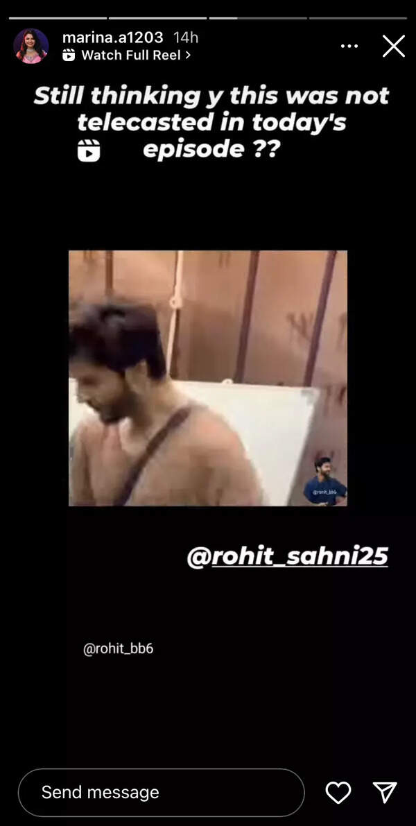 Marina on Rohit