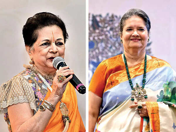 Abha Dalmia, former FLO President and Jayanti Dalmia, President, FICCI FLO