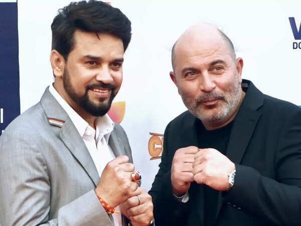 Anurag Thakur with Lior Raz