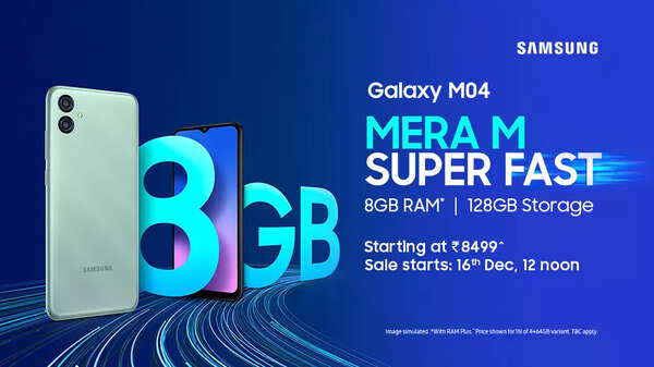Own the all-new Samsung Galaxy M04 with superfast 8GB RAM at INR 8,499 ...