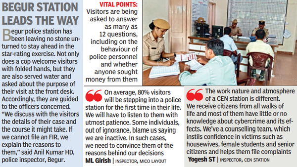 Cops seek star rating from those dropping into police stations