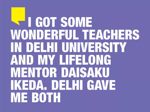 Looking back at her time in Delhi, Tillotama says, "I got some wonderful teachers in DU"