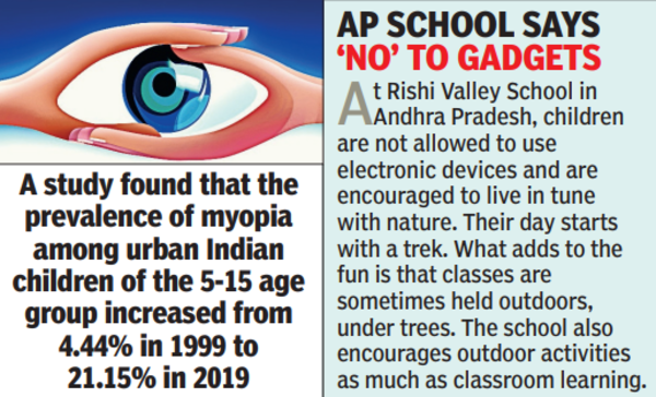 Sunlight can be antidote to myopia: Experts | Bengaluru News – Times of India