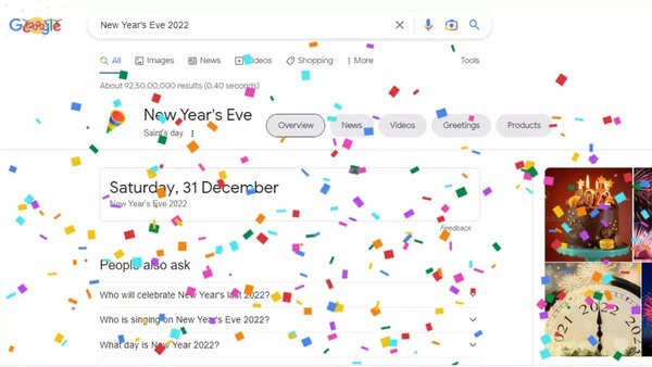 Google: Google celebrates last day of 2022 with New Years Eve doodle