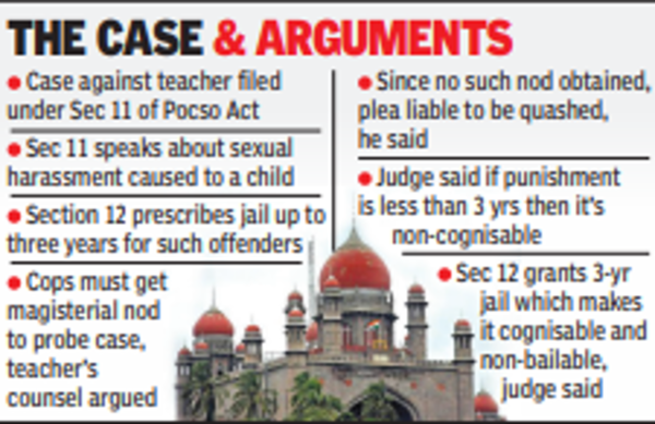 Pocso Act: Telangana High Court Junks Teacher Plea To Quash Criminal ...