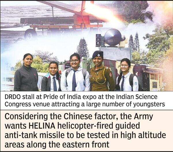 Drdo: Drdo To Test Guided Anti-tank Missiles In High Altitude Areas ...