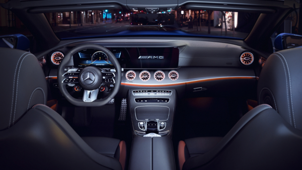 Left Hand Drive AMG E53 Cabriolet interiors: Sold in international markets