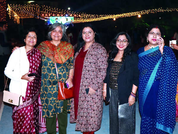 Pallavi Sharma (second from left) with her former classmates