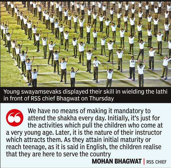 By Teenage, Kids In Rss Shakhas Realize Duty To Nation: Bhagwat ...