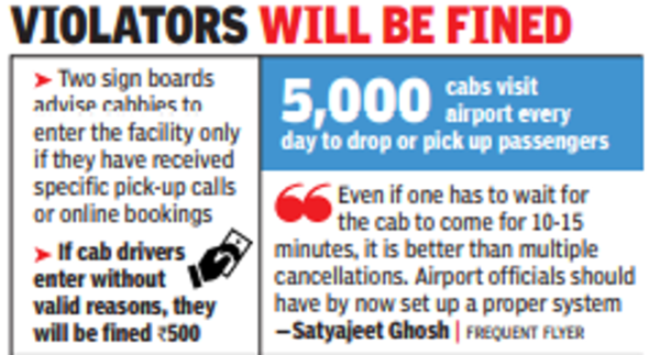 Only cabs with bookings can now enter Pune airport | Pune News – Times of India