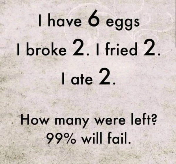 "How many eggs are left?" Viral post claims 99 will fail in this test