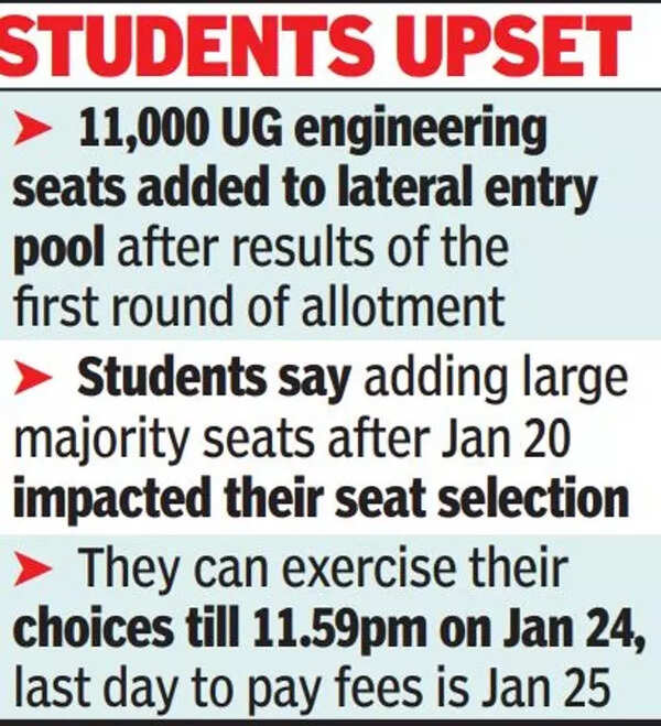 In Karnataka, diploma candidates seeking lateral entry into BE get