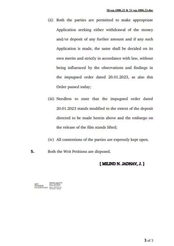 HC order 3