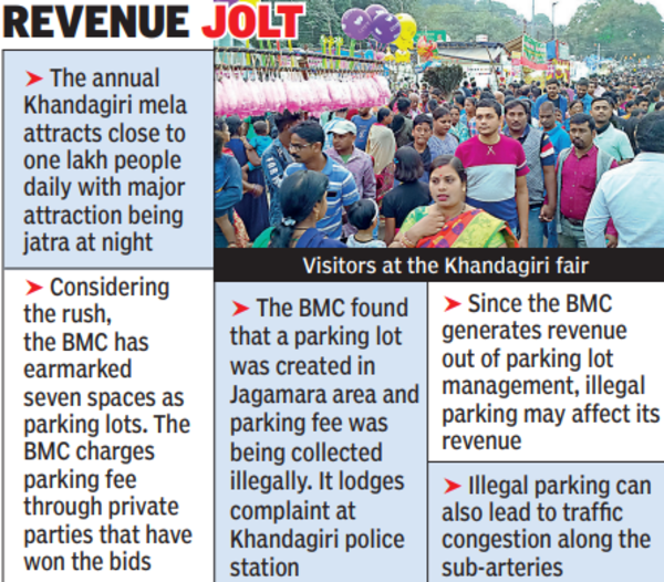 Khandagiri Crackdown On Illegal Parking Lots Bhubaneswar News