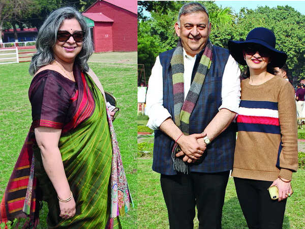 (L) Alka Mathur (R) Sanjeev and Astha Misra