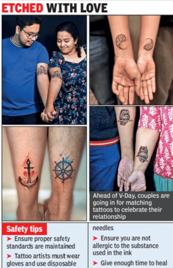 10 Awesome Couple Tattoo Ideas for Love Birds
