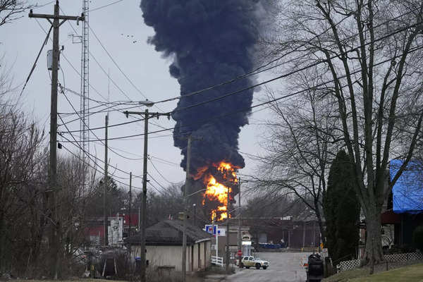 Upset Ohio town residents seek answers over train derailment