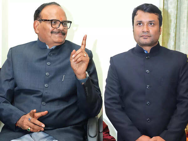 (L) Brajesh Pathak (R) Abhishek
