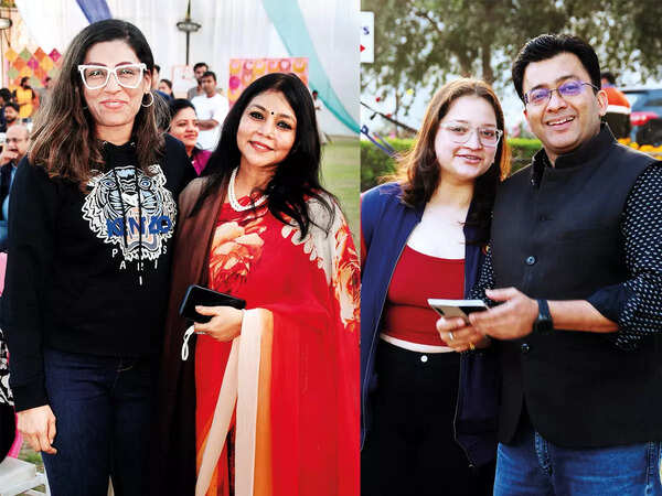 (L) Surbhi Modi and Sangita Jaiswal (R) Ashvi Jain and Avichal Kapur