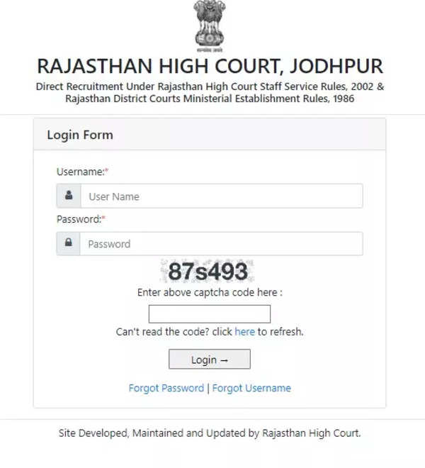 Rajasthan HC Admit Card 2023 released on hcraj.nic.in, download here now – Times of India