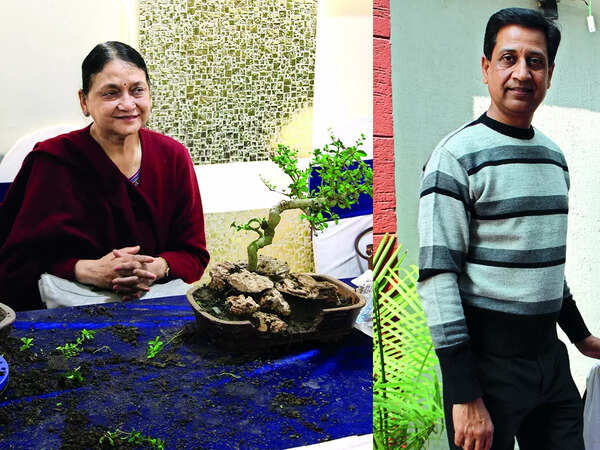 (L) Anita Narayan (R) Vikas