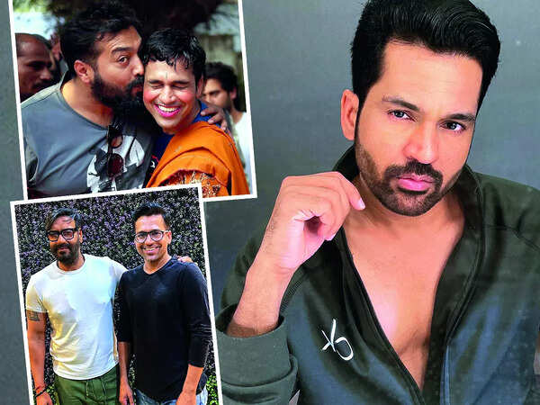 Shriidhar with Anurag Kashyap (top left) and Ajay Devgn