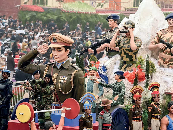 First all-women tableau of the CAPF