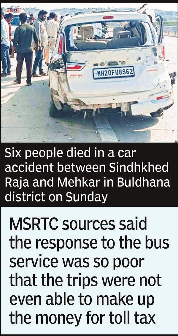 Samruddhi Mahamarg: Msrtc Bus Services Via Samruddhi Shut Times of