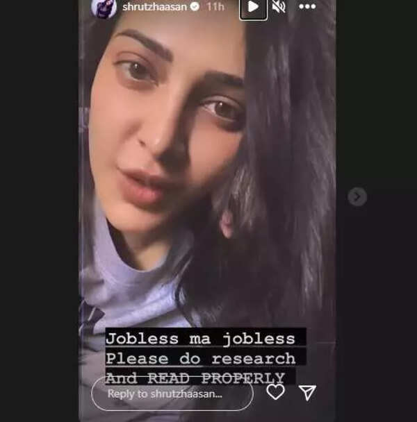 Shruti Haasan gets annoyed at people who felt something went wrong with ...