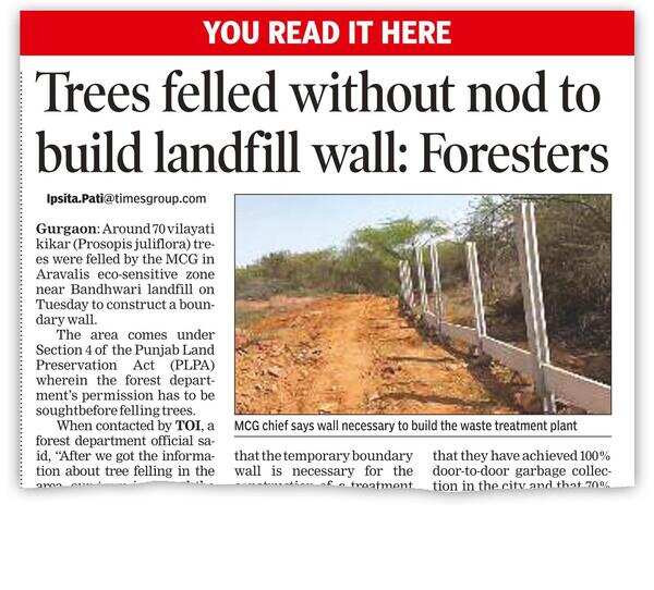Is MCG encroaching Aravali land? Foresters to find out
