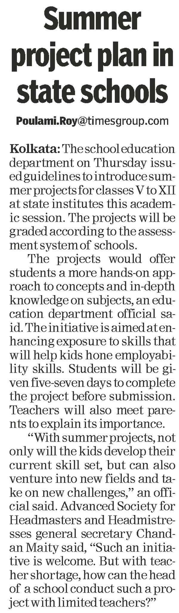 Summer projects to instil life skills, creativity in kids