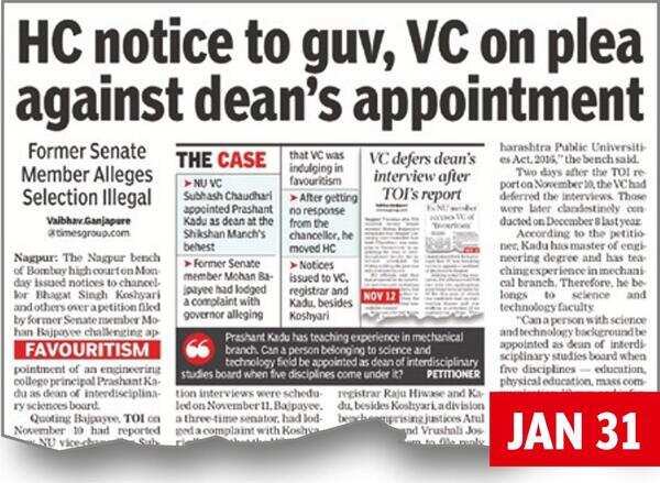 After HC notice, governor to hear NU senate member