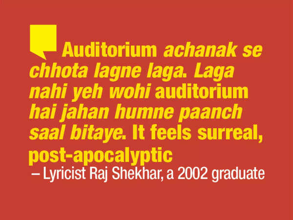 Lyricist Raj Shekhar, a 2002 graduate