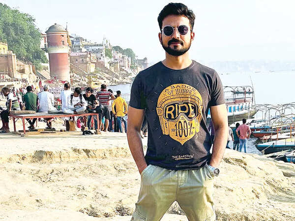 Yogendra Vikram Singh at Assi Ghat