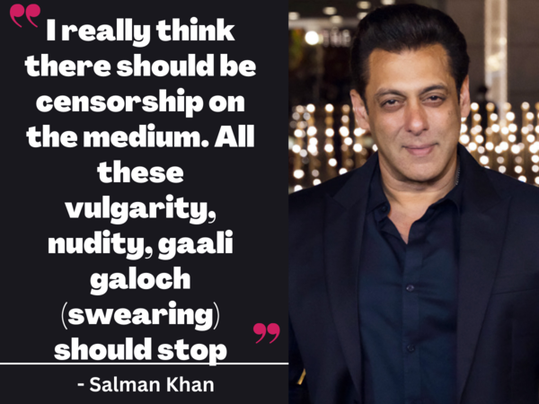 Salman Khan advocates for censorship on OTT platforms