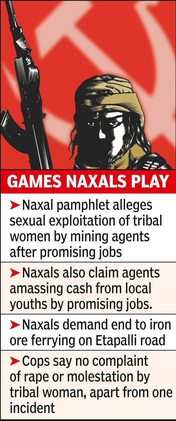 Naxals: Naxals Claim Sexual Abuse Of Tribal Women | Nagpur News – Times of India