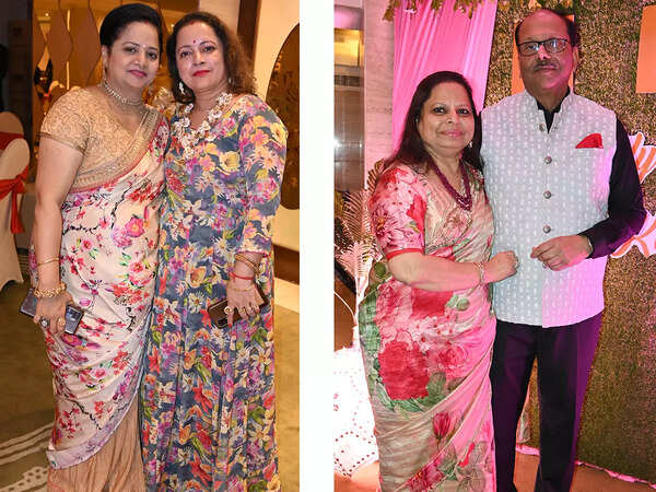 (L) Deepmala and Preeti (R) Karuna and Ajay