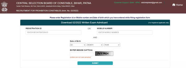 Bihar CSBC Prohibition Constable Admit Card 2023 released on csbc.bih.nic.in, direct link here – Times of India