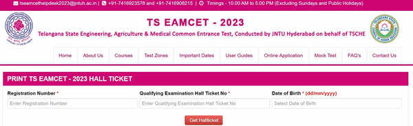 TS EAMCET Hall Ticket 2023: TS EAMCET 2023 Hall Ticket released on eamcet.tsche.ac.in, download link here – Times of India