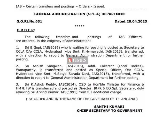 The New Managing Director for The Telangana State Film Development Corporation (T-FDC) has been appointed