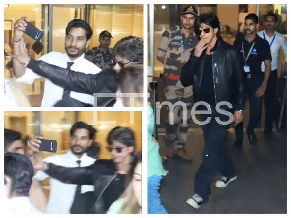 Shah Rukh Khan stops fan from clicking selfie at the airport; netizens react