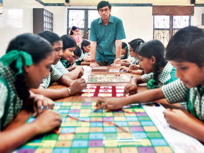 Blind students get a feel for board games