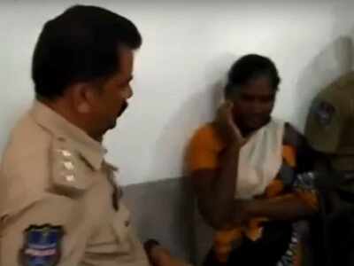 Hyderabad: Police officer slaps woman accused in front of media, gets transferred