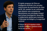 Sam Altman alerta sobre la carrera tecnológica con China: “Estoy muy preocupado”