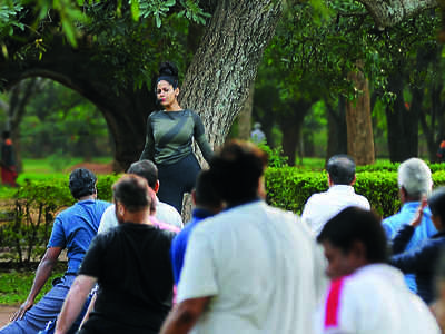 This yoga teacher was ridiculed when she began her effort 3 years ago, now has 400 followers in Cubbon Park