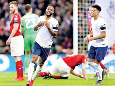 Raheem Sterling leads England to a 5-0 victory with his hat-trick