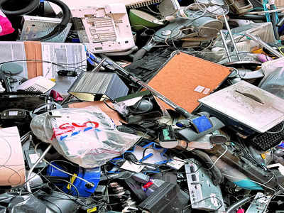 E-waste piles up behind BBMP office