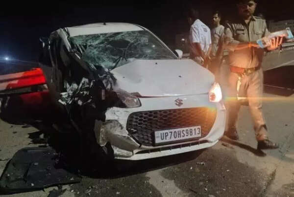 Two killed as two cars collide on Kanpur-Etawah highway