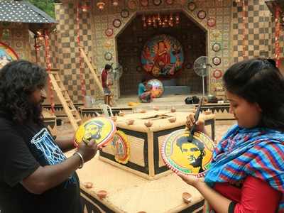 Sushant Singh Rajput’s images feature in Kolkata Durga Puja pandal