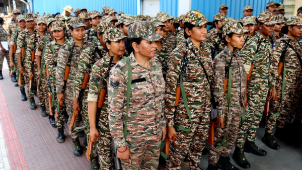 Paramilitary forces arrive in Coimbatore for election duty